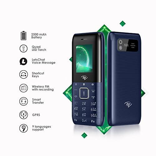 itel Power200 (4.5cm, 2500mAh, Stylish ID, 3D Curved Display Lens, Deep Blue) - Triveni World