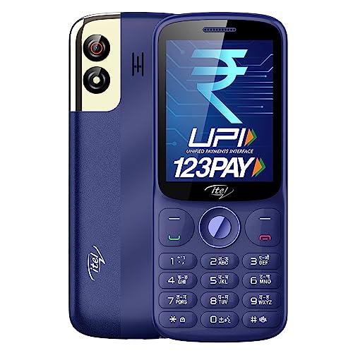 itel SG600 Keypad Mobile Phone with 2.8 inch Display|1900mAh Battery|UPI Pay|Crystal Clear Calls | 4 Hour Service|1.3 MP Camera with Flash |Kingvoice|Metal Finish|Deep Blue - Triveni World