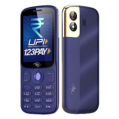 itel SG600 Keypad Mobile Phone with 2.8 inch Display|1900mAh Battery|UPI Pay|Crystal Clear Calls | 4 Hour Service|1.3 MP Camera with Flash |Kingvoice|Metal Finish|Deep Blue - Triveni World