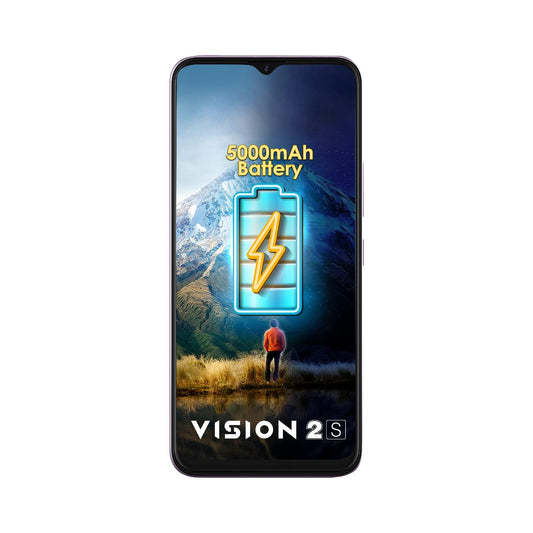 itel Vision2S (Gradation Purple, 6.52' HD+, 5000mAh Battery, 2GB RAM 32GB ROM, 8MP AI Dual Camera) (P651L) - Triveni World