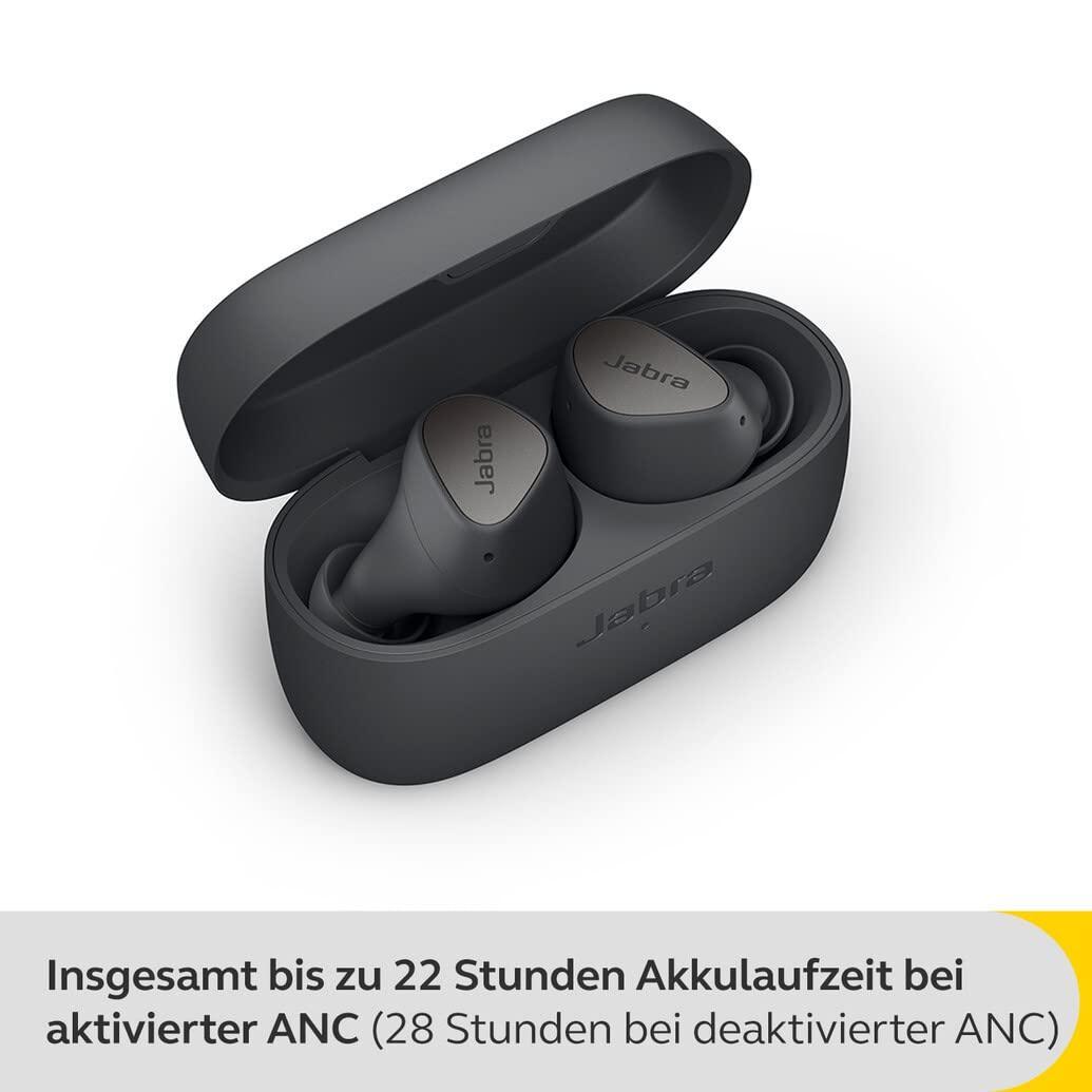 Jabra Elite 4 Wireless Earbuds,Active Noise Cancelling,Comfortable Bluetooth Earphones with Spotify Tap Playback,Google Fast Pair,Microsoft Swift Pair&Dual Pairing-Dark Grey,in-Ear - Triveni World