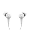 JBL C100SI Wired In Ear Headphones with Mic, JBL Pure Bass Sound, One Button Multi-function Remote, Premium Metallic Finish, Angled Buds for Comfort fit (White) - Triveni World