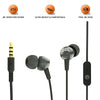 JBL C200SI, Premium in Ear Wired Earphones with Mic, Signature Sound, One Button Multi-Function Remote, Premium Metallic Finish, Angled Earbuds for Comfort fit (Gun Metal) - Triveni World