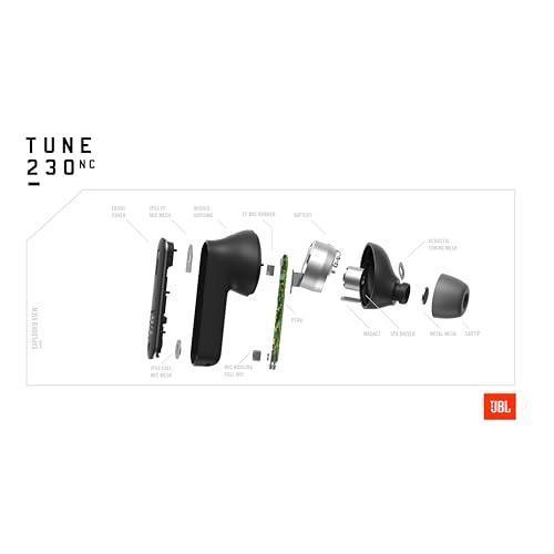 JBL Tune 230NC TWS, Active Noise Cancellation Earbuds with Mic, Massive 40 Hrs Playtime with Speed Charge, Adjustable EQ APP, 4Mics for Perfect Calls, Google Fast Pair, Bluetooth 5.2 (Black) - Triveni World