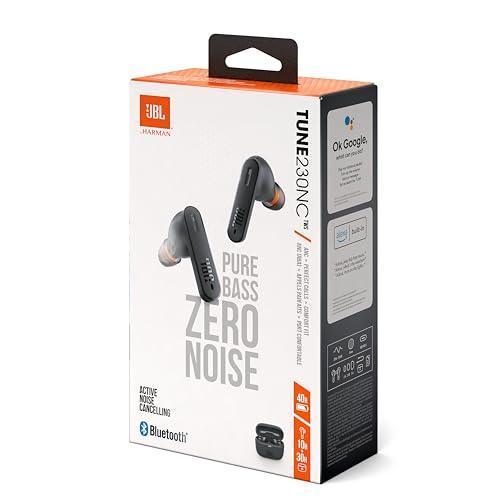 JBL Tune 230NC TWS, Active Noise Cancellation Earbuds with Mic, Massive 40 Hrs Playtime with Speed Charge, Adjustable EQ APP, 4Mics for Perfect Calls, Google Fast Pair, Bluetooth 5.2 (Black) - Triveni World