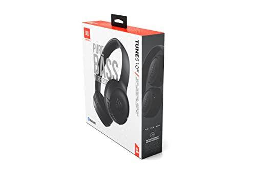 JBL Tune 510BT, On Ear Wireless Headphones with Mic, up to 40 Hours Playtime, Pure Bass, Quick Charging, Dual Pairing, Bluetooth 5.0 & Voice Assistant Support for Mobile Phones (Black) - Triveni World