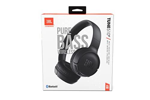 JBL Tune 510BT, On Ear Wireless Headphones with Mic, up to 40 Hours Playtime, Pure Bass, Quick Charging, Dual Pairing, Bluetooth 5.0 & Voice Assistant Support for Mobile Phones (Black) - Triveni World