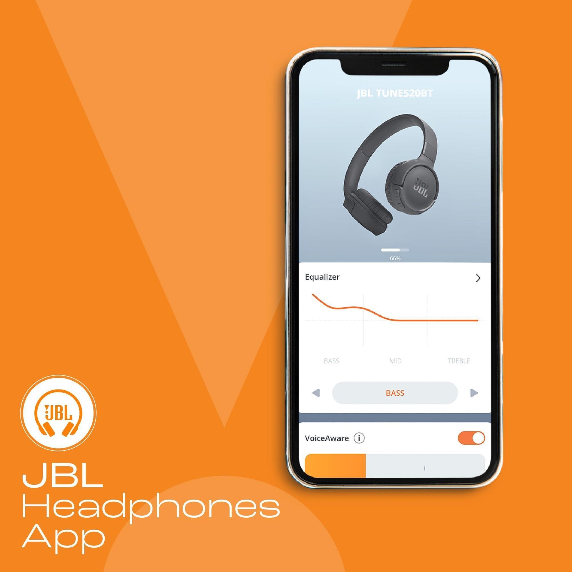 JBL Tune 520BT Wireless On Ear Headphones with Mic, Pure Bass Sound, Upto 57 Hrs Playtime, Speedcharge, Customizable Bass with Headphones App, Lightweight, Bluetooth 5.3 (Black) - Triveni World