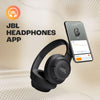 JBL Tune 720BT Wireless Over Ear Headphones with Mic, Pure Bass Sound, Upto 76 Hrs Playtime, Speedcharge, Dual Pairing, Customizable Bass with Headphones App, Lightweight, Bluetooth 5.3 (Black) - Triveni World