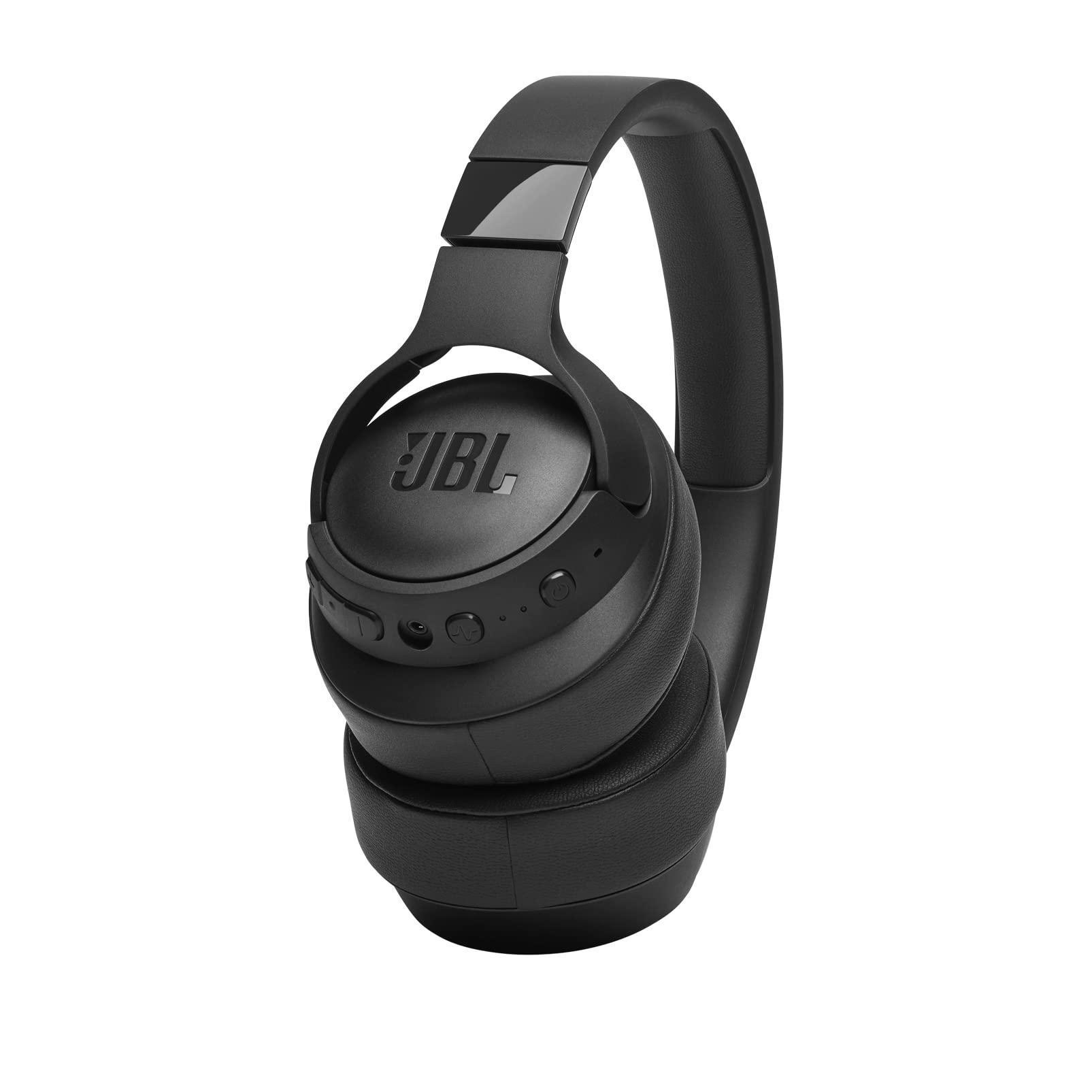 JBL Tune 760NC, Wireless Over Ear Active Noise Cancellation Headphones with Mic, Upto 50 Hours Playtime, Multi-Device Connectivity, Pure Bass, AUX & Voice Assistant Support for Mobile Phones (Black) - Triveni World