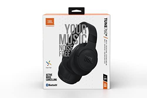 JBL Tune 760NC, Wireless Over Ear Active Noise Cancellation Headphones with Mic, Upto 50 Hours Playtime, Multi-Device Connectivity, Pure Bass, AUX & Voice Assistant Support for Mobile Phones (Black) - Triveni World