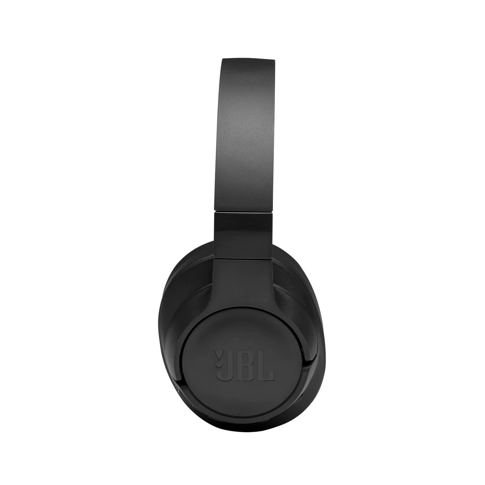 JBL Tune 760NC, Wireless Over Ear Active Noise Cancellation Headphones with Mic, Upto 50 Hours Playtime, Multi-Device Connectivity, Pure Bass, AUX & Voice Assistant Support for Mobile Phones (Black) - Triveni World