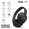 JBL Tune 770NC Wireless Over Ear ANC Headphones with Mic, Upto 70 Hrs Playtime, Speedcharge, Google Fast Pair, Dual Pairing, BT 5.3 LE Audio, Customize on Headphones App (Black) - Triveni World