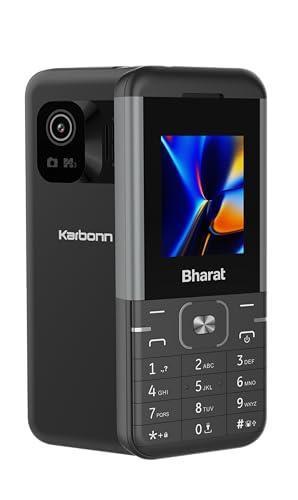 JioBharat K1 Karbonn 4G Keypad Phone with JioCinema, JioSaavn, JioPay (UPI), Long Lasting Battery, LED Torch, Digital Camera | Black & Grey | Locked for JioNetwork - Triveni World