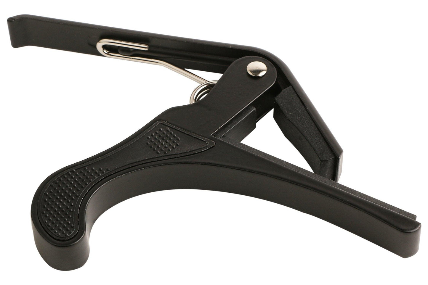 Juârez JRZ250 One Handed Trigger Guitar Metal Capo Quick Change for Ukulele, Electric and Acoustic Guitars, Black - Triveni World