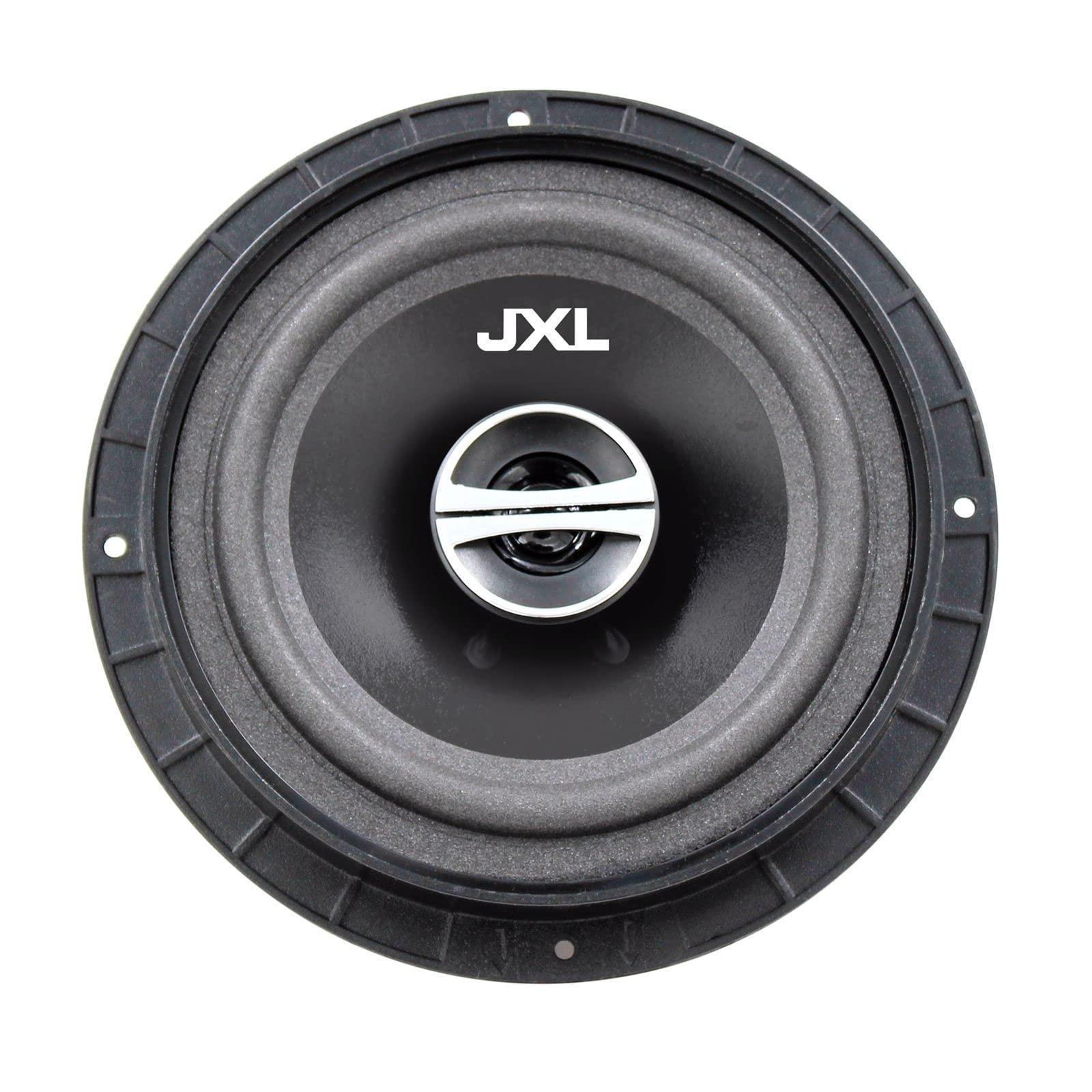 JXL 1690 R Three Way 6.5 Inches Coaxial High Bass Speaker for Car with Imported Rubber Foam Edge Cone 700W MAX Power with Ring/Water Resistant(Black) - Triveni World