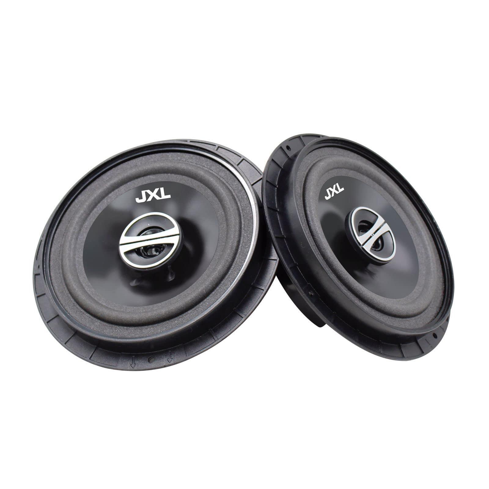 JXL 1690 R Three Way 6.5 Inches Coaxial High Bass Speaker for Car with Imported Rubber Foam Edge Cone 700W MAX Power with Ring/Water Resistant(Black) - Triveni World