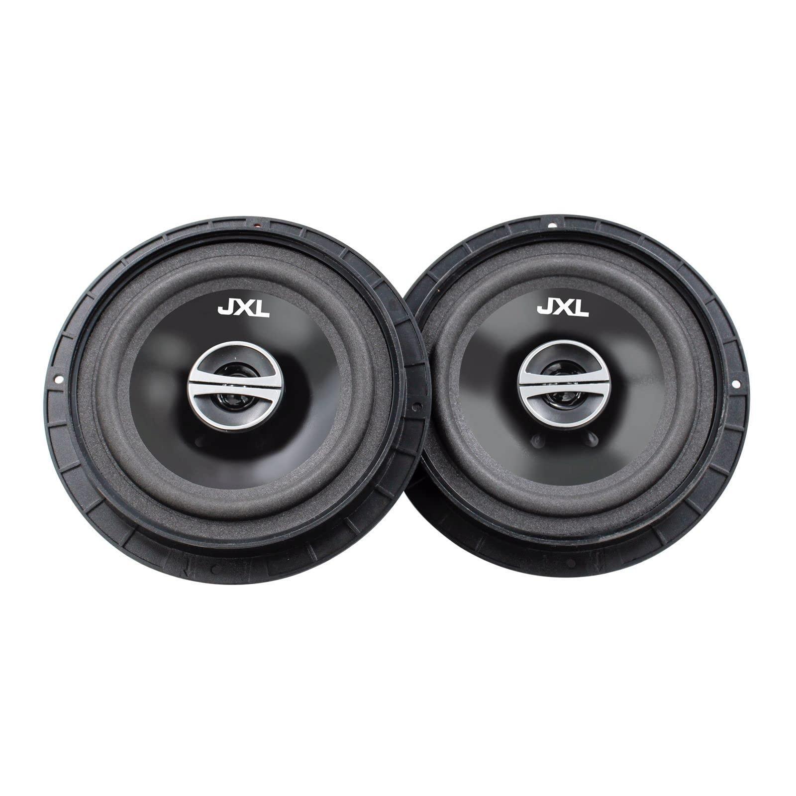 JXL 1690 R Three Way 6.5 Inches Coaxial High Bass Speaker for Car with Imported Rubber Foam Edge Cone 700W MAX Power with Ring/Water Resistant(Black) - Triveni World