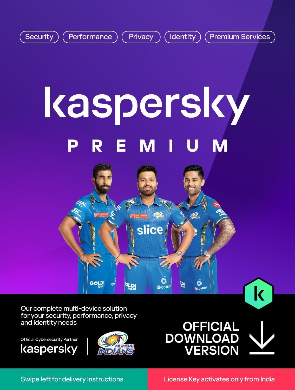 Kaspersky | Premium - Total Security (Ultimate Security) | 1 Device | 1 Year | Email Delivery in 1 Hour - Triveni World