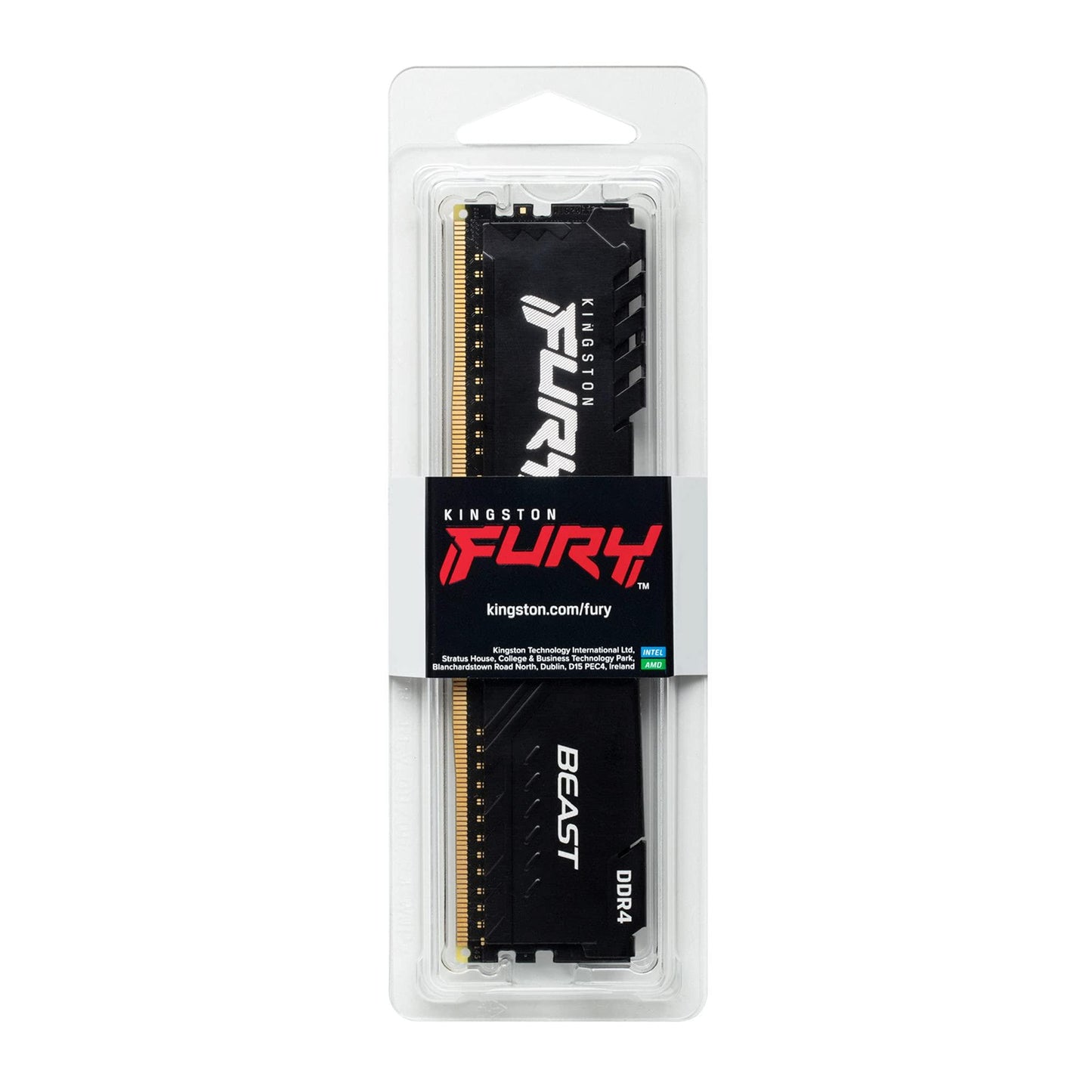 Kingston Fury 16GB 3600MHz DDR4 CL18 DIMM Fury Beast Black, KF436C18BB/16 - Triveni World