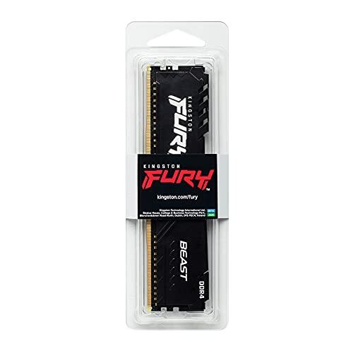 Kingston Fury Beast 16GB 3200MHz DDR4 CL16 Desktop Memory Single Stick KF432C16BB/16, Black - Triveni World