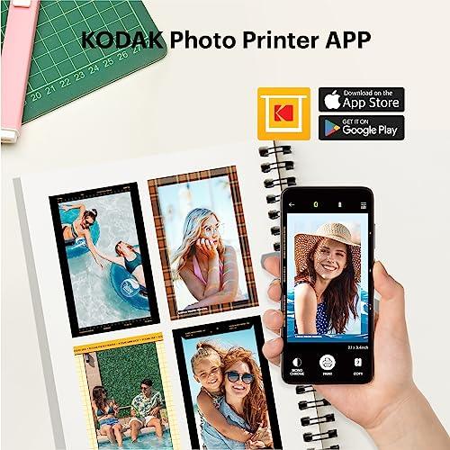 KODAK Mini Shot 2 Retro 4PASS 2-in-1 Instant Camera and Photo Printer (2.1x3.4 inches) + 68 Sheets Bundle, White - Triveni World