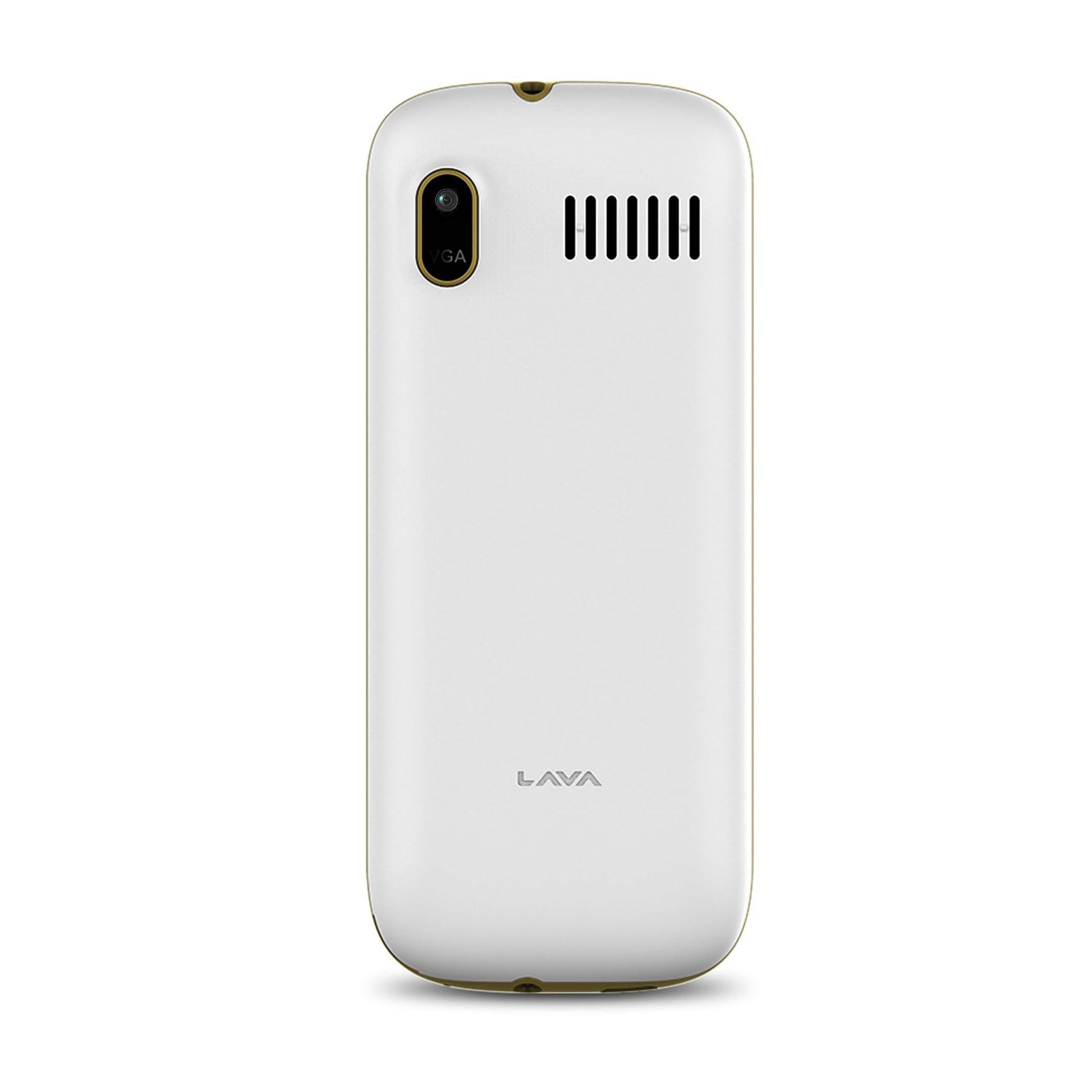 Lava A3 Vibe: Dual Sim Mobile with Vibrant Keypad, 1750mAh Big Battery, and Wireless FM - Perfect for Long-Lasting Performance with 32GB Expandable Memory Slot | White Beige - Triveni World