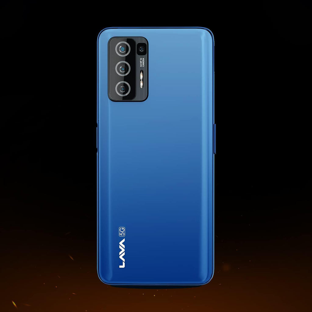 Lava Agni 5G |64 MP AI Quad Camera| (8GB RAM/128 GB ROM)| 5000 mAh Battery| Superfast 30W Fast Charging| 6.78 inch Big Screen (Fiery Blue) - Triveni World