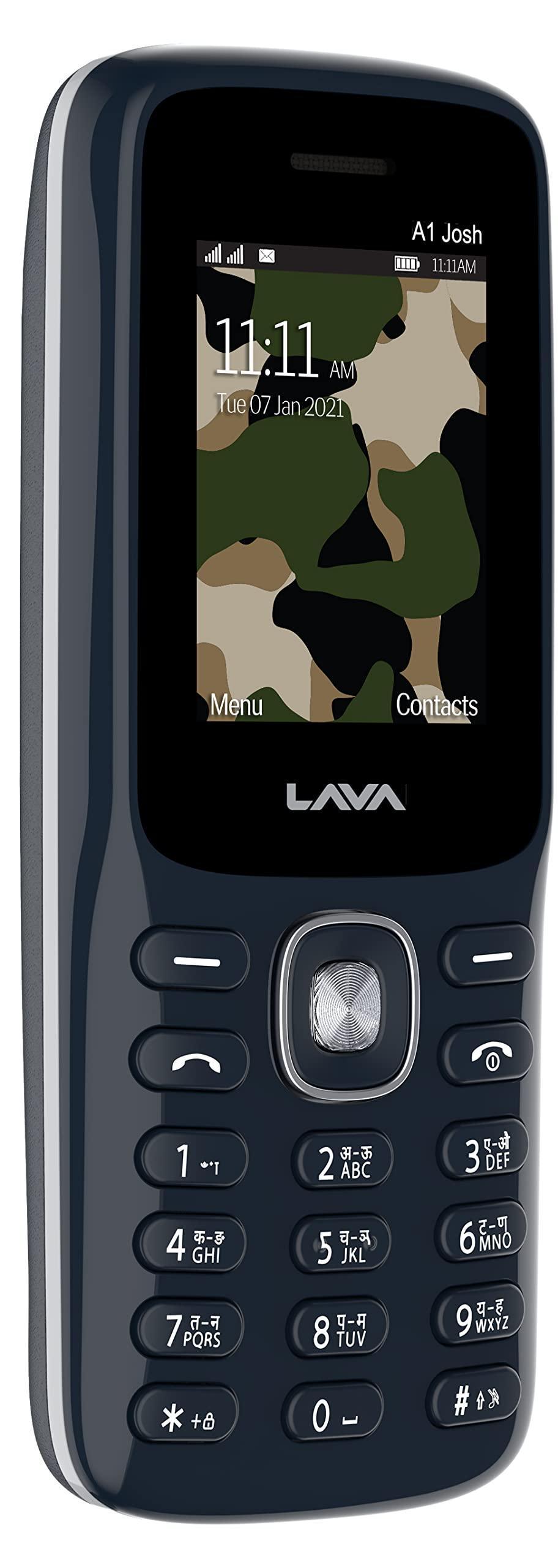 Lava All-New A1 Josh with BOL Keypad Phone Long Lasting Battery with Upto 5 Days of Battery Backup, Bolne wala Phone, Message Speak, Caller Speak, Number Speak | Blue Silver - Triveni World