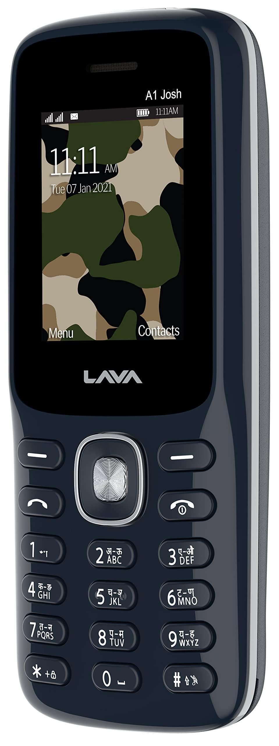 Lava All-New A1 Josh with BOL Keypad Phone Long Lasting Battery with Upto 5 Days of Battery Backup, Bolne wala Phone, Message Speak, Caller Speak, Number Speak | Blue Silver - Triveni World