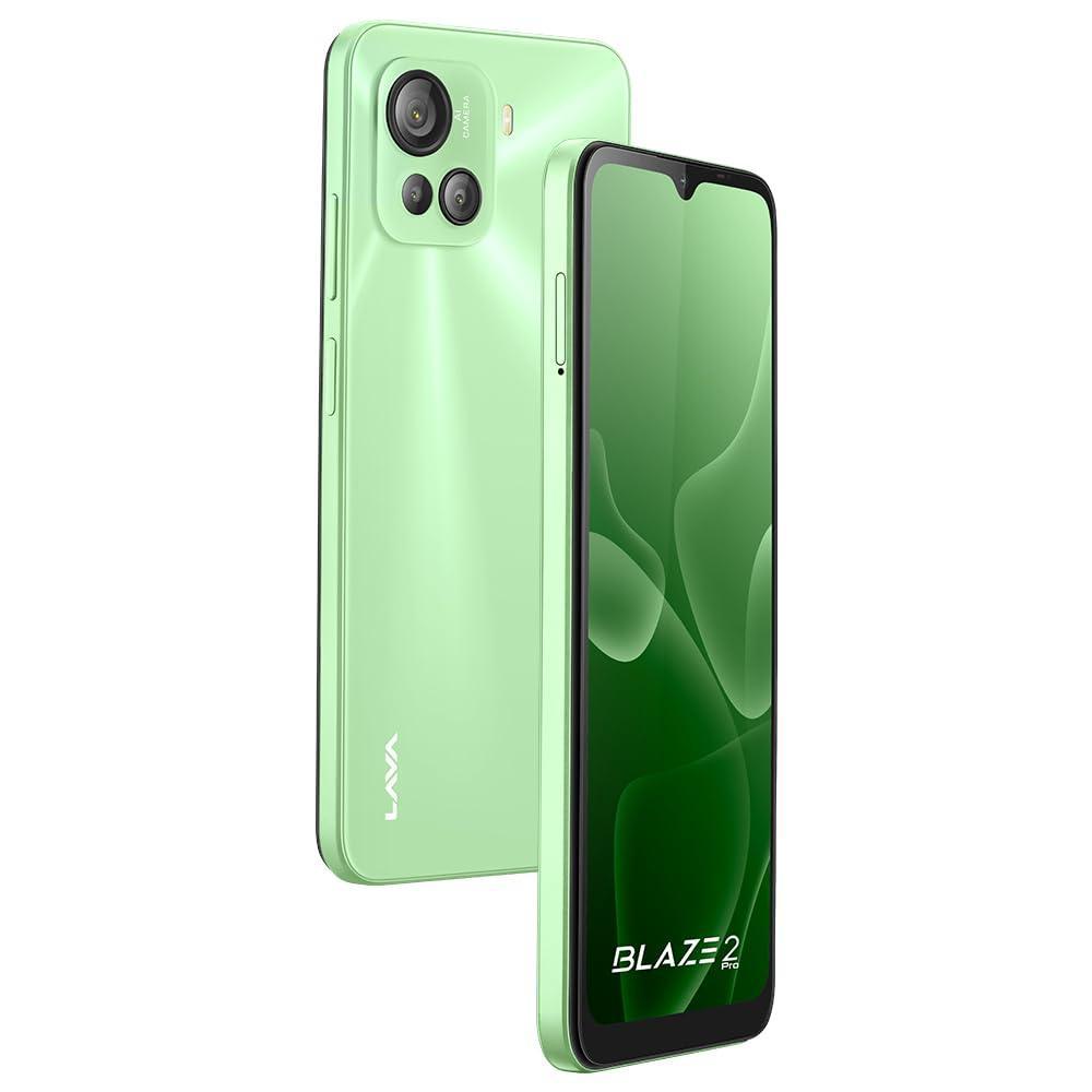 Lava Blaze 2 Pro (8 GB RAM, 128GB UFS Storage) - Cool Green|50 MP AI Triple Camera |18W Fast Charger| 6.5 inch(16.5cm) Display with 5000 mAh Battery| Upto 16GB Expandable RAM - Triveni World