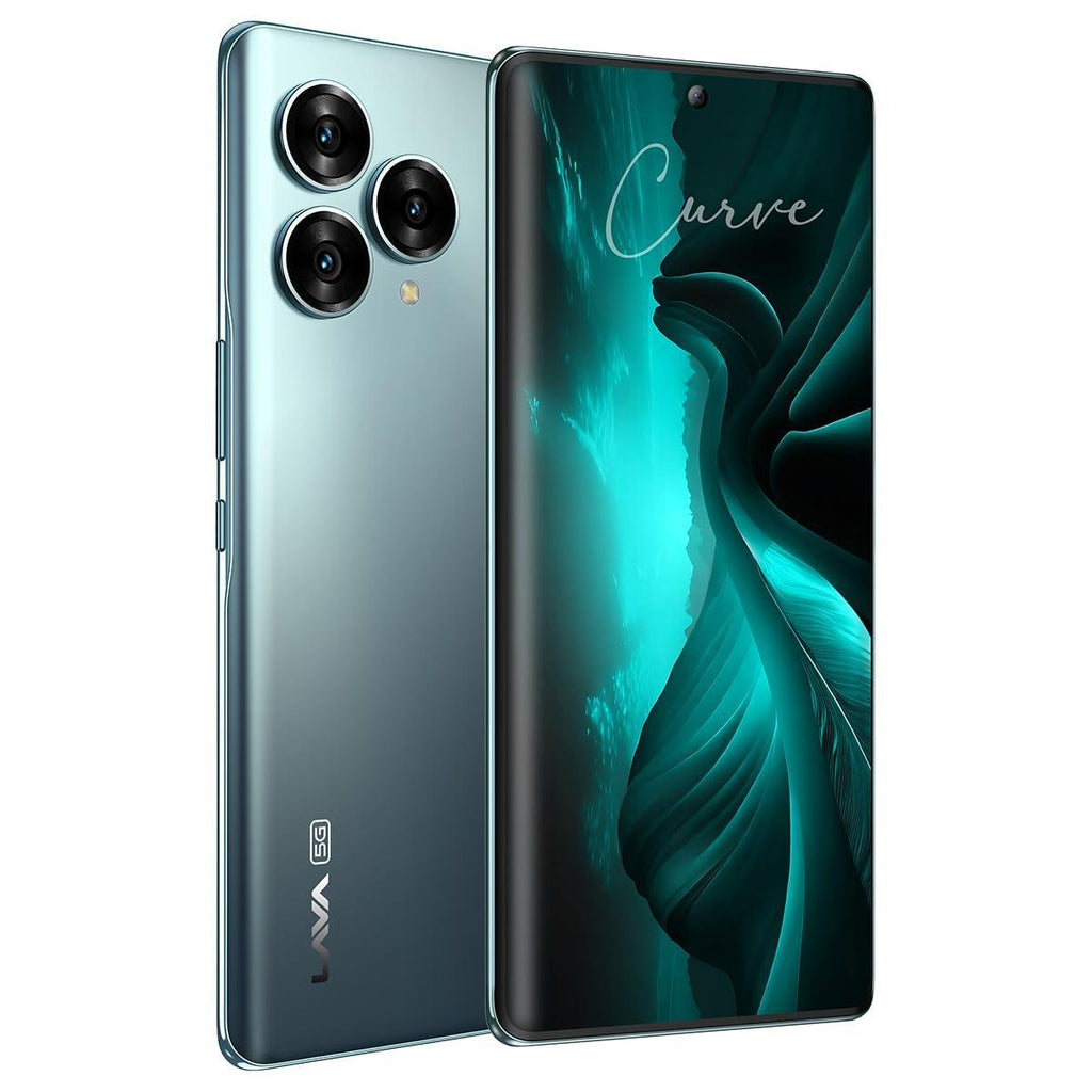 Lava Blaze Curve 5G (Glass Iron, 8GB LPDDR5 RAM, UFS 3.1 128GB Storage) | 120Hz Curved Amoled Display |2.6GHz Dimensity 7050 6nm Processor | 64 MP Primary Sony Sensor - Triveni World