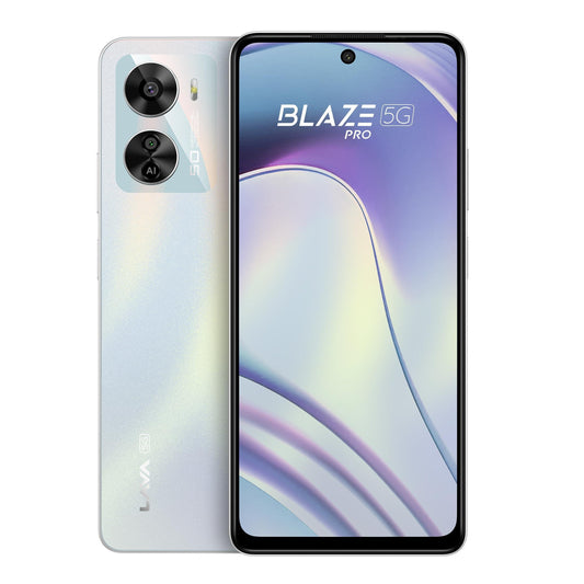 Lava Blaze Pro 5G (Radiant Pearl, 8GB RAM, 128GB Storage)| 50 MP AI Camera |120 Hz FHD+ Display | 33W Fast Charger | Upto 16 GB Expandable RAM - Triveni World