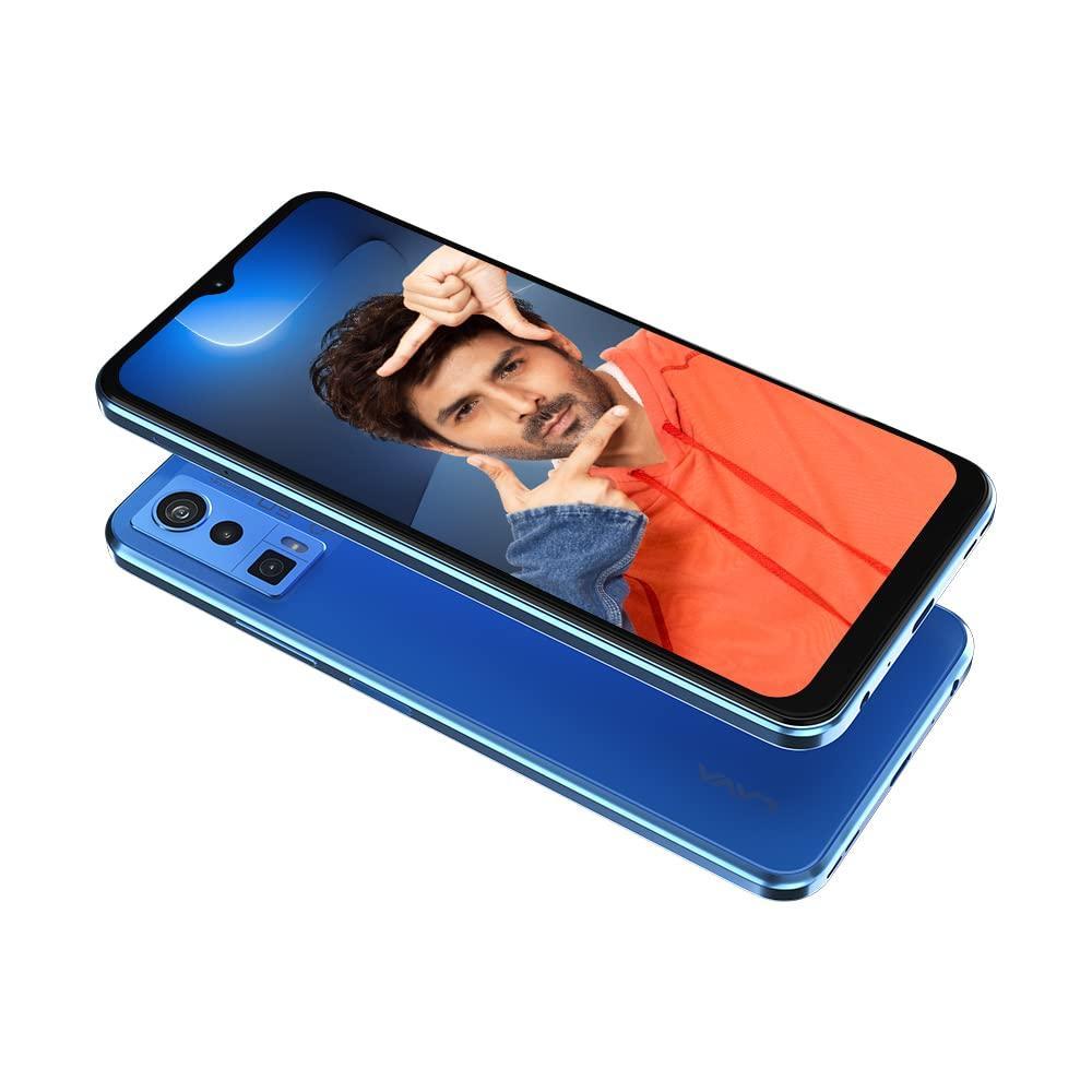 Lava Blaze Pro (Glass Blue, 4GB RAM, 64GB Storage)| 50 MP AI Triple Camera| 2.3 Ghz Octa Core MTK Helio G37 |Side Fingerprint Sensor| Upto 7GB Expandable RAM - Triveni World