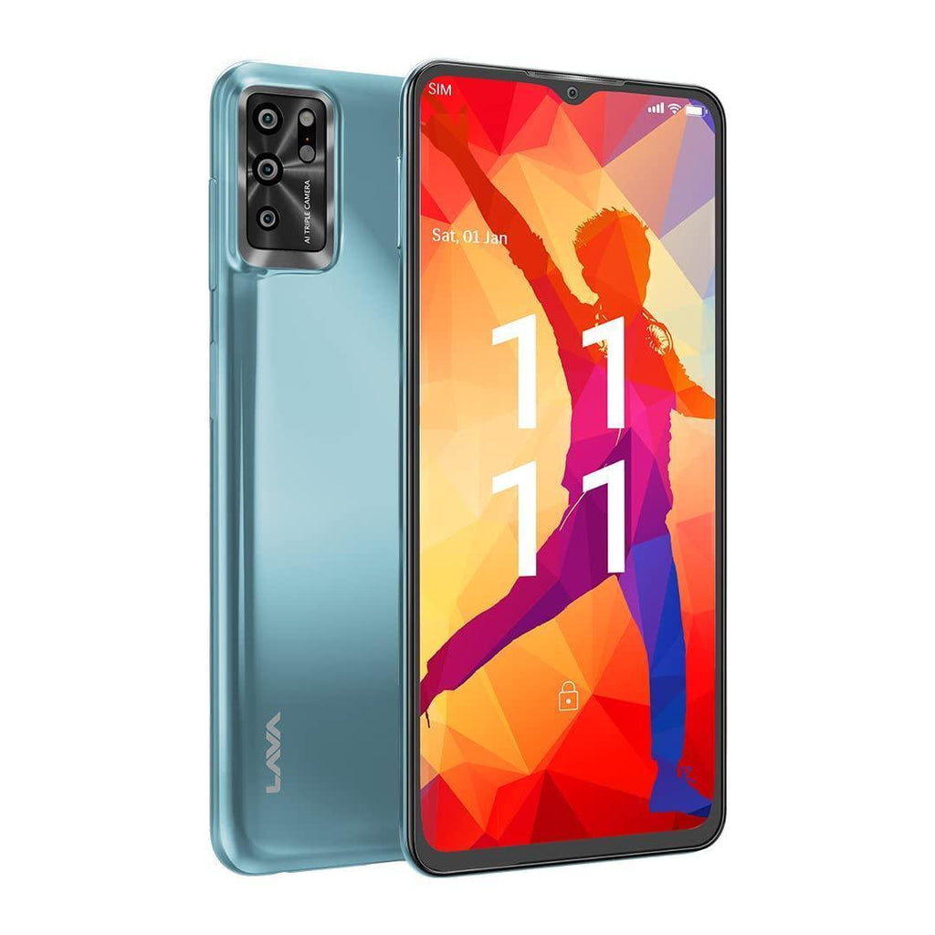 Lava Yuva Pro (3GB RAM, 32GB Storage) - Metallic Blue| 13 MP AI Triple Camera |Side Fingerprint Sensor| Long Lasting 5000 mAh Battery| 6.5 inch(16.5cm) HD+ Display - Triveni World