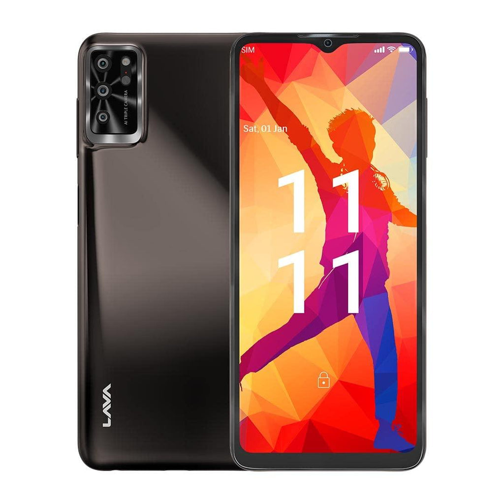 Lava Yuva Pro (3GB RAM, 32GB Storage) - Metallic Grey| 13 MP AI Triple Camera |Side Fingerprint Sensor| Long Lasting 5000 mAh Battery| 6.5 inch(16.5cm) HD+ Display - Triveni World