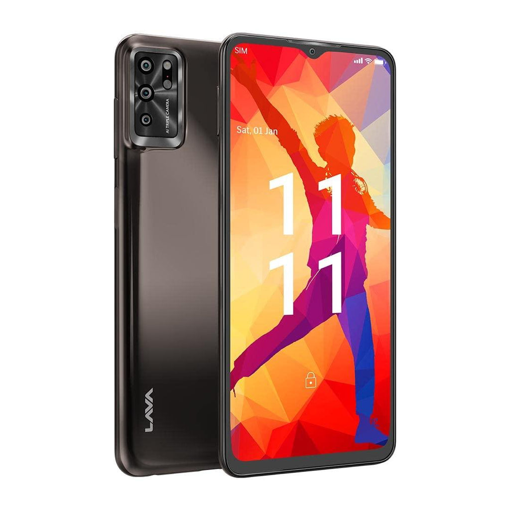 Lava Yuva Pro (3GB RAM, 32GB Storage) - Metallic Grey| 13 MP AI Triple Camera |Side Fingerprint Sensor| Long Lasting 5000 mAh Battery| 6.5 inch(16.5cm) HD+ Display - Triveni World