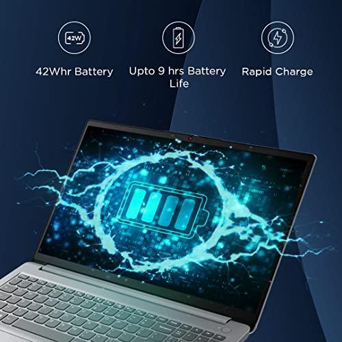 Lenovo IdeaPad 1 AMD Ryzen 5 5500U 15.6" (39.62cm) FHD Thin & Light Laptop (8GB/512GB SSD/Windows 11/Office 2021/Backlit Keyboard/1Yr Warranty + 1 Yr ADP/Grey/1.6Kg), 82R400BGIN - Triveni World