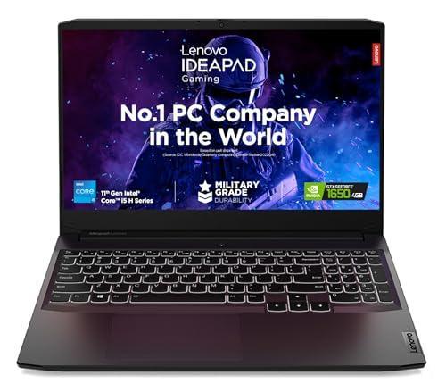 Lenovo IdeaPad Gaming 3 Intel Core i5 11th Gen 15.6" (39.62cm) FHD IPS Gaming Laptop (8GB/512GB SSD/4GB NVIDIA GTX 1650/120Hz/Win 11/Backlit/3months Game Pass/Shadow Black/2.25Kg), 82K101GSIN - Triveni World