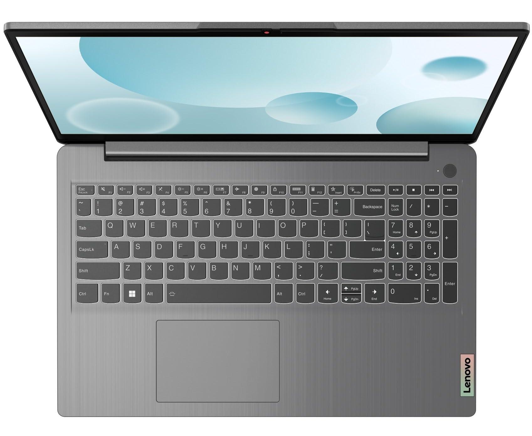 Lenovo IdeaPad Slim 3 Intel Core i3 12th Gen 15.6 inch (39.62cm) FHD Thin & Light Laptop (8GB/512GB SSD/Windows 11/Office 2021/3months Game Pass/Arctic Grey/1.63Kg), 82RK00VWIN - Triveni World