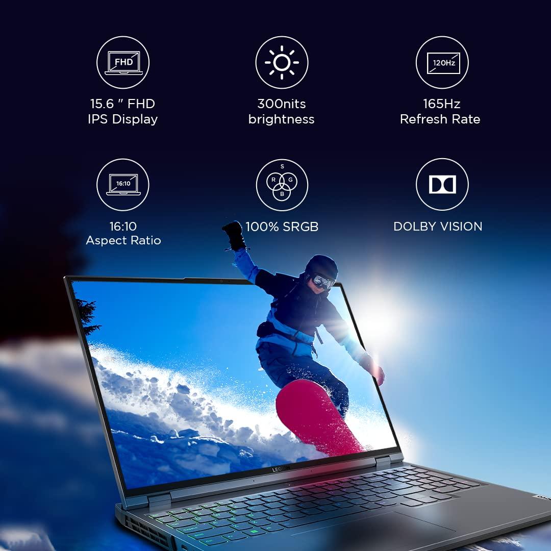 Lenovo Legion 5 AMD Ryzen 7 5800H 15.6" (39.62cm) WQHD IPS Gaming Laptop (16GB/1TB SSD/6GB NVIDIA RTX 3060/165Hz/Windows 11/Office 2021/RGB Backlit/3months Game Pass/Phantom Blue/2.4Kg), 82JU00SYIN - Triveni World