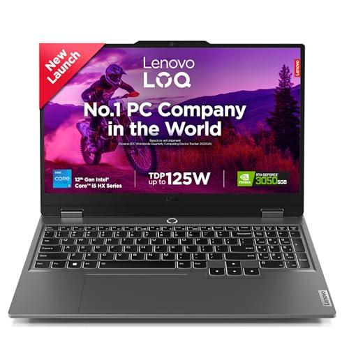 Lenovo LOQ 2024 12th Gen Intel Core i5-12450HX 15.6" (39.6cm) 144Hz 300Nits FHD IPS Gaming Laptop (16GB/512GB SSD/NVIDIA RTX 3050 6GB Graphics/Win 11/Non-MSO/3 Mon. Game Pass/Grey/2.4Kg), 83GS003NIN - Triveni World