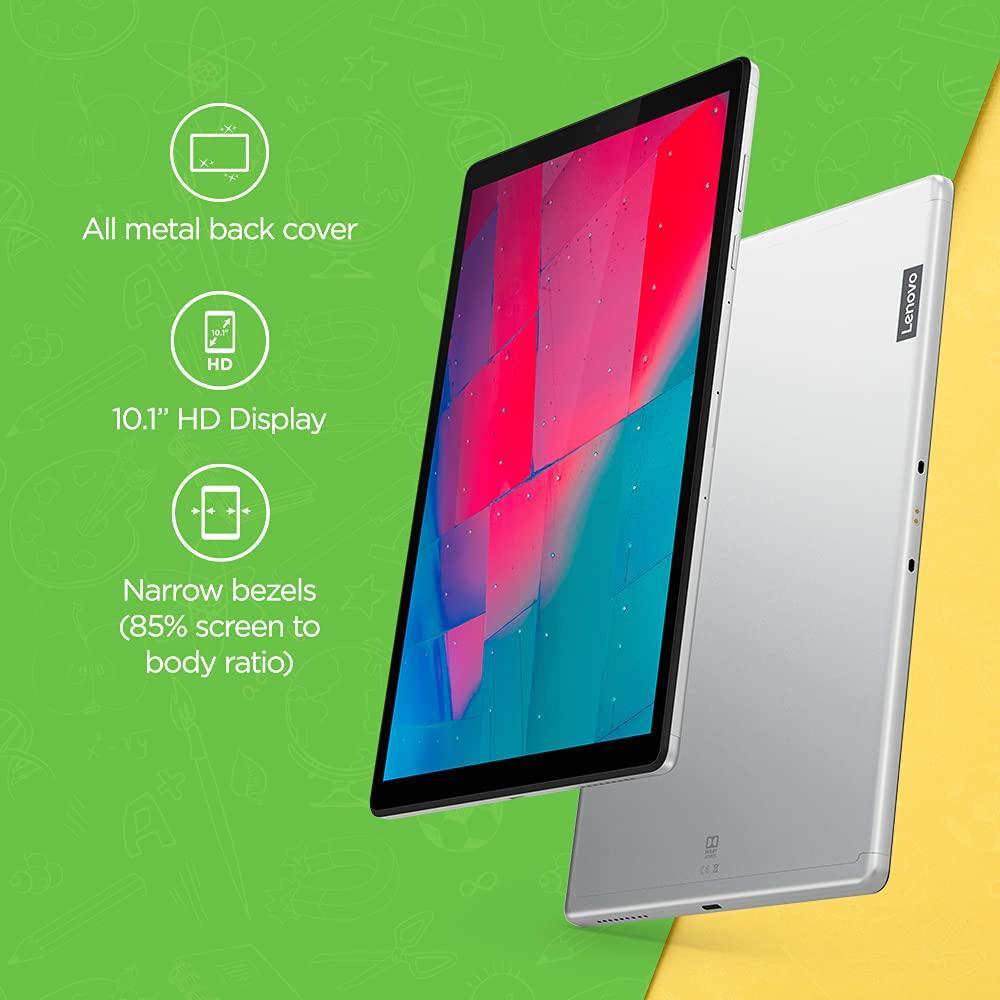 Lenovo Tab M10 HD 2nd Gen (10.1 inch(25cm), 4 GB, 64 GB, Wi-Fi+LTE), Platinum Grey with Metallic Body and Octa-core Processor - Triveni World