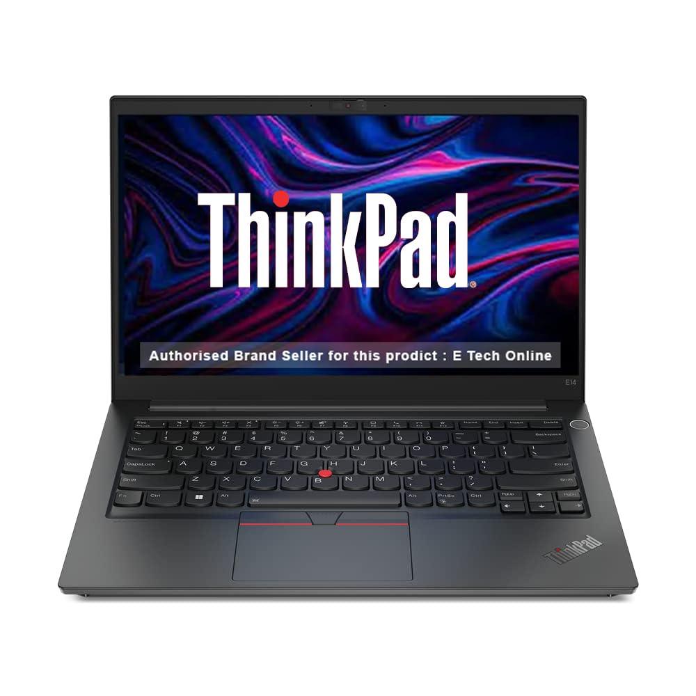 Lenovo ThinkPad E14 AMD Ryzen 5 7530U 14" (35.56 cm) WUXGA IPS 300 Nits Thin and Light Laptop (16GB RAM/512GB SSD/Win 11/Office 2021/AMD Radeon Graphics/Backlit Keyboard/FPR/Black/1.41 kg), 21JRS00U00 - Triveni World