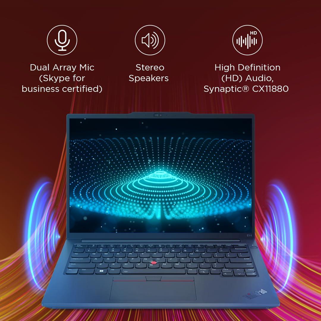 Lenovo ThinkPad E14 AMD Ryzen 5 7530U 14" (35.56 cm) WUXGA IPS 300 Nits Thin and Light Laptop (16GB RAM/512GB SSD/Win 11/Office 2021/AMD Radeon Graphics/Backlit Keyboard/FPR/Black/1.41 kg), 21JRS00U00 - Triveni World