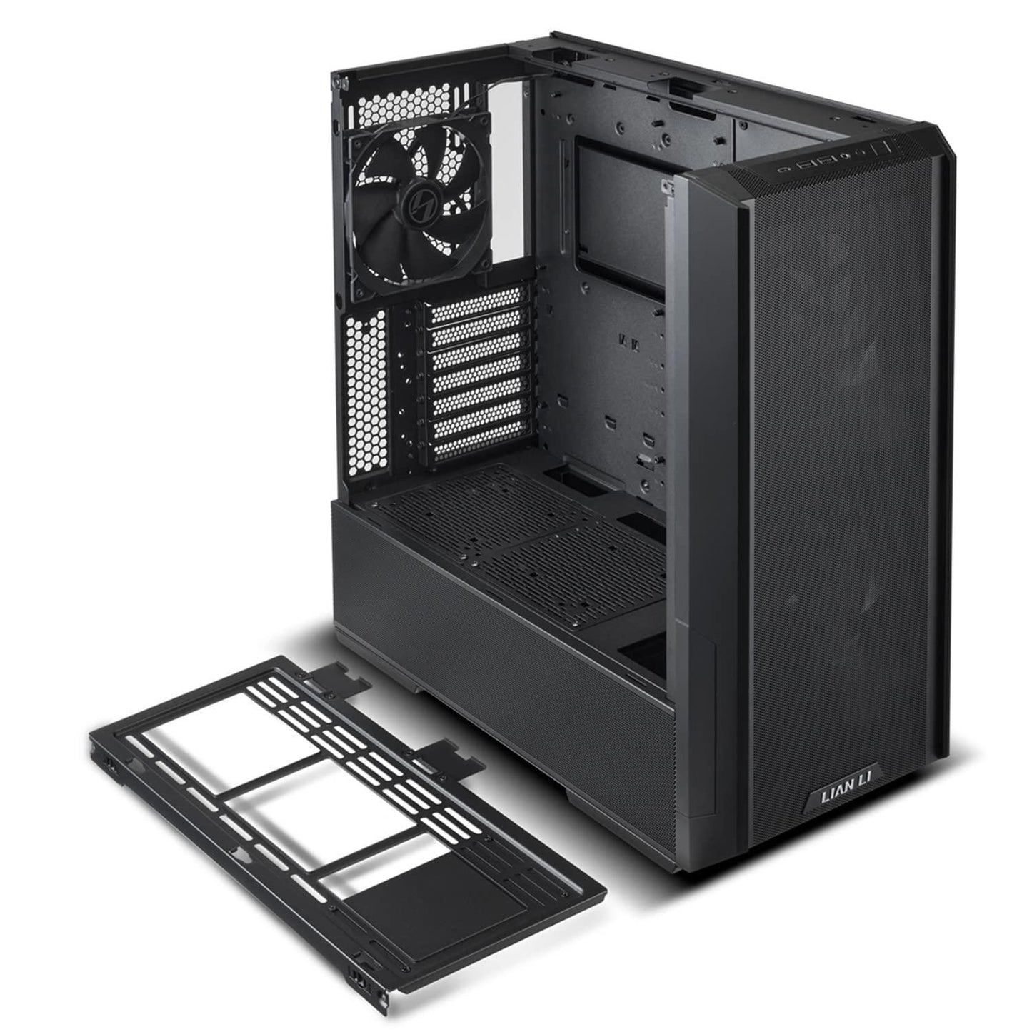 Lian Li Lancool 216 RGB Mid-Tower Alloy Steel Computer Case/Gaming Cabinet - Black | Support E-ATX/ATX/Micro-ATX/Mini-ITX | Pre-Installed 3 Front and Rear Fans - G99.LAN216RX.in - Triveni World