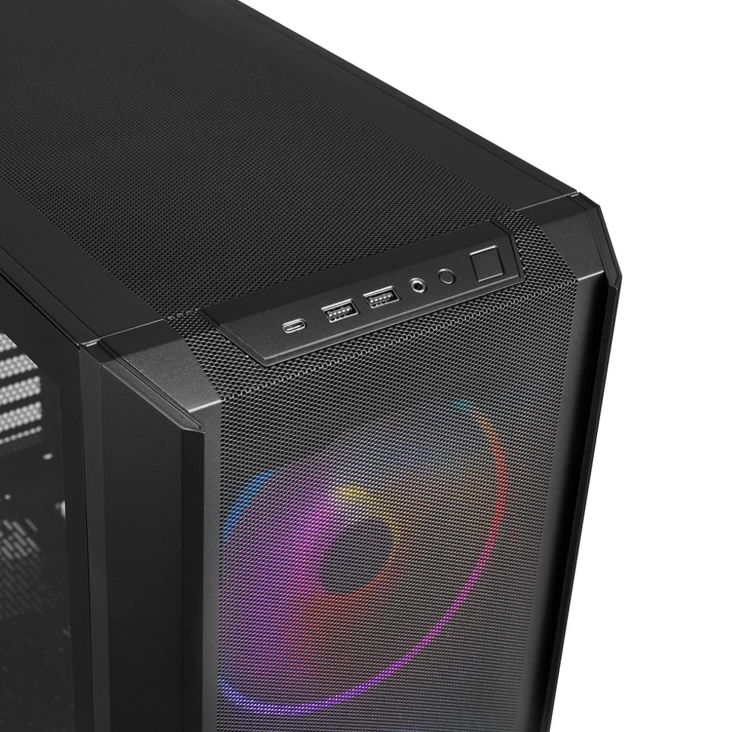 Lian Li Lancool 216 RGB Mid-Tower Alloy Steel Computer Case/Gaming Cabinet - Black | Support E-ATX/ATX/Micro-ATX/Mini-ITX | Pre-Installed 3 Front and Rear Fans - G99.LAN216RX.in - Triveni World