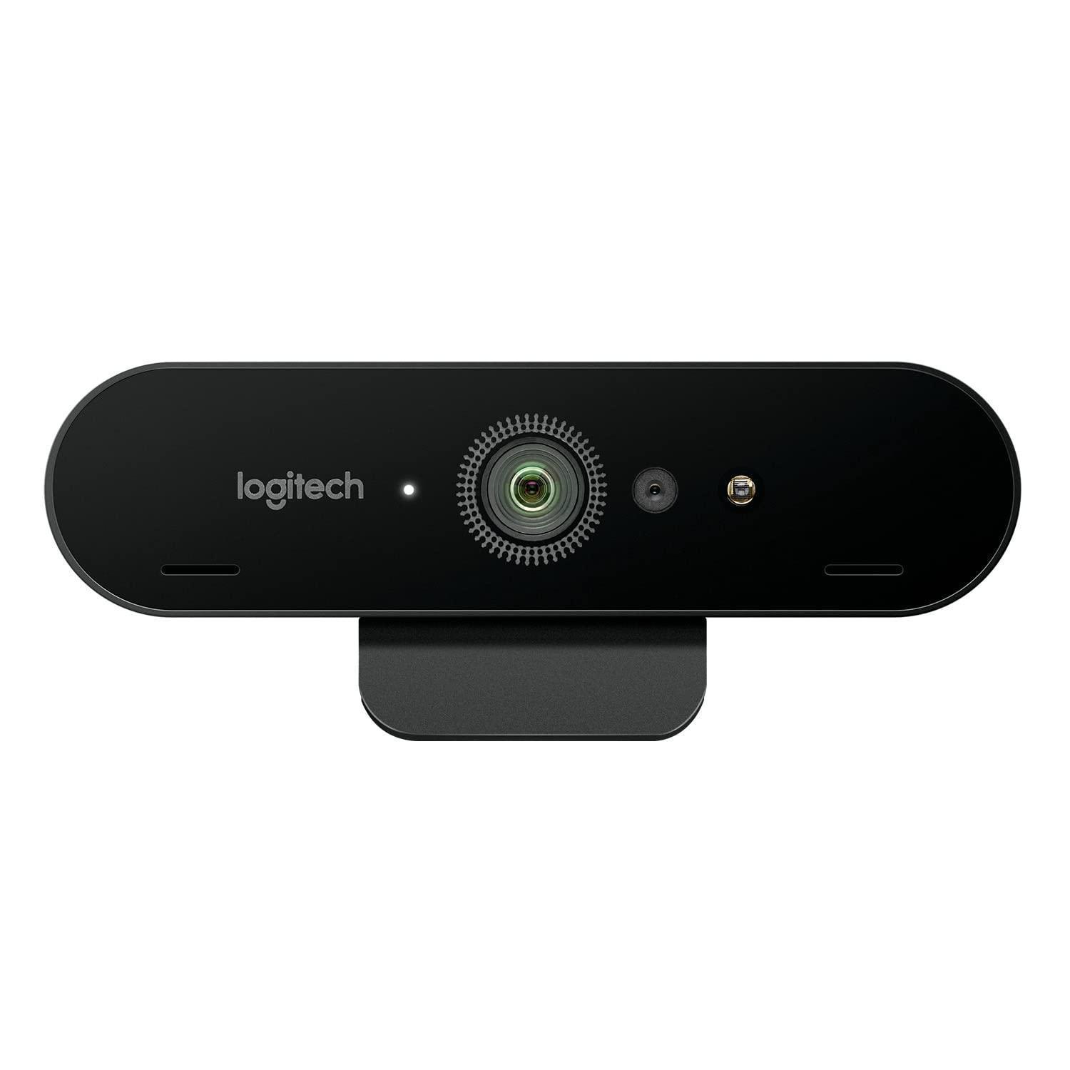 Logitech Brio 4K Ultra Hd Webcam Digital Zoom 5x with Right Light 3 with HDR, Black - Triveni World