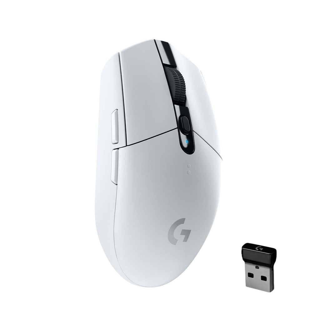 Logitech G304 Lightspeed Wireless Gaming Mouse, Hero Sensor, 12,000 DPI, Lightweight, 6 Programmable Buttons, 250h Battery Life, On-Board Memory, Compatible with PC/Mac - White - Triveni World