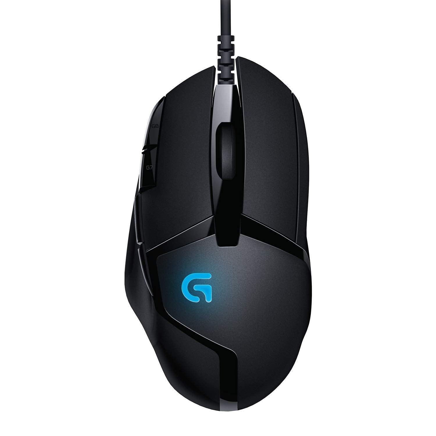 Logitech G402 Hyperion Fury USB Wired Gaming Mouse, 4,000 DPI, Lightweight, 8 Programmable Buttons, Compatible for PC/Mac - Black - Triveni World